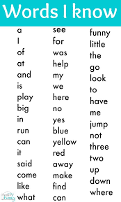 Free Kindergarten Sight Word List Print It Kindergarten Worksheets Sight Words Sight Words Kindergarten Printables Sight Words Kindergarten
