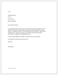 The proof of employment letter sample below offers the employment and income verification of matthew simpson, previously employed as general counsel for company inc. Request Letter To Company For Experience And Salary Certificate Word Excel Templates