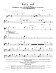 La La Land Choral Highlights Arr Mark Brymer Flute Sheet Music To Download