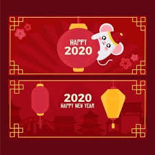 Download Flat Design Chinese New Year Banners Template For Free In 2020 New Year Banner Banner Template Vector Free
