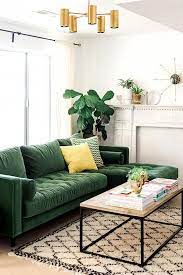 For A Beautiful Lush Living Room Contemporarylivingroomdecorideas Green Living Room Decor Green Sofa Living Room Living Room Design Green