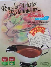 Knorr 1988 Sauce Beurre Citron Ou Jus D Agneau En Pate Sauce Paprika Poulet Roti Agneau