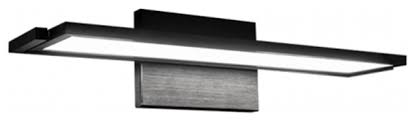 Look for bathroom vanity lights that combine the best of modernity and vintage looks, like an led sconce that looks like it came from an art deco hotel or a brutalist bulkhead light that actually has two lamps inside. Line 18 Led Bathroom Vanity Wall Light 2700k Black Modern Bathroom Vanity Lighting By Wac Lighting Houzz