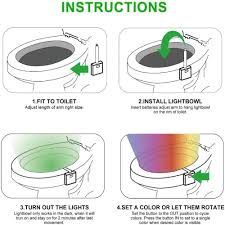 Lights shuts off automatically after about 15 seconds if no motion detected. Buy Motion Sensor Led Toilet Night Light Waterproof Lamp Motion Backlight For Bathroom 8 Colors Changing At Affordable Prices Free Shipping Real Reviews With Photos Joom