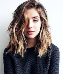The lob is a universally flattering haircut on all hair types. The Most Popular Haircut On Pinterest Right Now Is The Textured Lob Glamour