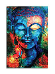 Deal Price Inr 399 4 0 5 Stars By 14 Customers Free Shipping Buddha Wall Art Buddha Painting Buddha Painting Canvas