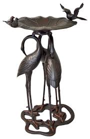 Sep 16, 2019 · if your tile is looking worse for the wear, you might be able to spruce things up with a simple regrout job. In Stock 3 Crane Birdbath For Yard Garden Antique Bronze Asian Bird Baths By Pier Surplus Houzz