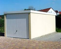 Fertiggarage Hochraumgarage Ca 3 X 6 M Mit Hormann Schwingtor Und Weisser Innenbeschichtung 3540 Fertiggaragen Schwingtor Garage