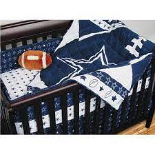 Nfl Dallas Cowboys 4pc Football Crib Bedding Set