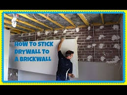 How To Direct Stick Plasterboard Over A Brickwall Dot And Dab Youtube Brick Repair Wall Paneling Diy Brick Veneer Wall