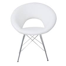 See more ideas about chair, white office chair, desk chair. White Leather Round Chair Shabby Store