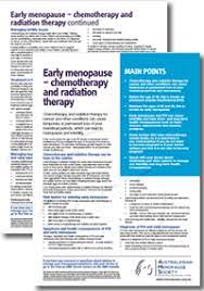 Causes & risks · healthprep official · signs & symptoms Early Menopause Chemotherapy And Radiation Therapy Australasian Menopause Society