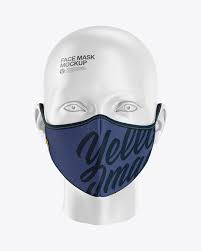 Try placeit by envato download now. Face Mask Mockup Front View In Apparel Mockups On Yellow Images Object Mockups