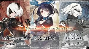 Nier automata is getting dlc after all, so you can beat up square enix's ceo and dress 2b as kaine by brenna hillier 18 april 2017 02:08 gmt nier automata sold well enough that square enix has. Sinoalice Back To Back Sinoalice Nier Collaborations Start On July 16th Sinoalice Reaches More Than 2 000 000 Pre Registrations