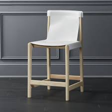 Burano White Leather Sling Counter Stool Reviews Cb2 Bar Stools Counter Stools Counter Height Bar Stools