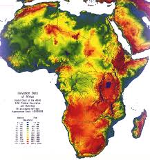 Terrain Map Of Africa Jackenjuul