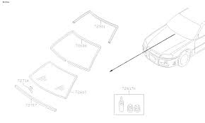 Genuine Nissan OEM Front & Rear Window Seal Kit For Nissan Skyline R34 GTT  GTR 2 Door