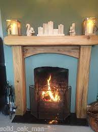 6 quot 3 solid oak beam wooden rustic fireplace surround with arched cross board surrounds fireplaces commode cabinet