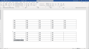 View Formulas In A Table In Word Instructions Teachucomp Inc