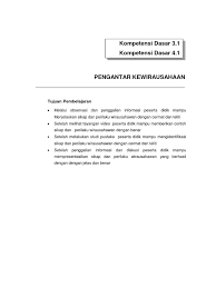 Modul pkk smk kelas xi semester ganjil. Materi Pkk Kelas Xi Semester Ganjil 1 Modul Pengantar Kewirausahaan