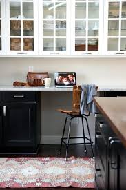 Source House Tweaking Kitchen Features Black And White Ikea Kitchen Cabinets Ikea Ramsjo Lower Cab Kitchen Design Decor Home Kitchens Black Ikea Kitchen