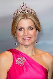 The Ruby Peacock Tiara and the Peacock necklace. Princess Irene with de the  necklace and the tiara from the Peacock parure.