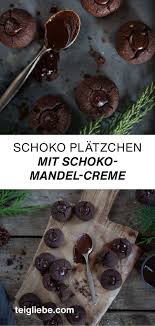 Die Leckersten Schoko Mandel Platzchen Mit Schoko Mandelcreme Schoko Mandeln Lebensmittel Essen Lecker