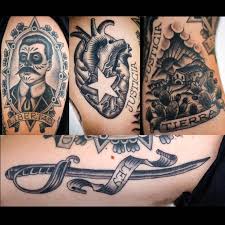 (justitia) on we heart it, your everyday app to get lost in what you love. Tierra Justicia Libertad Y Ley Half Sleeve By Marie Sena At Electric Eye In Dallas By R3u3l In Tattoos Tattoos Libertad Traditional Tattoo