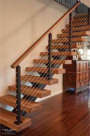 Floating Stair Diy Install Staircase Design Stair Railing Design Diy Staircase
