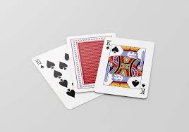 Free Playing Cards Mockup Psd Mockup Design Playing Cards Card Design