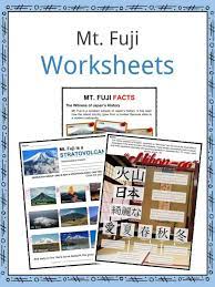 Mount Fuji Facts Worksheets Information Location For Kids