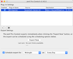 Employee • scheduler • enterprise. Exporting Data With The Jamf Pro Conduit Jamf Pro Conduit User Guide Jamf