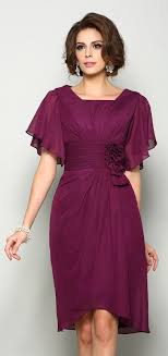 Simple Short Chiffon Dress For Summer Weddings Short Mothers Dress Mothers Dresses Bride Dress
