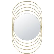 Miroir Anneaux En Metal Dore 69x117 Vinty Maisons Du Monde En 2020 Anneau En Metal Miroir Vase En Ceramique