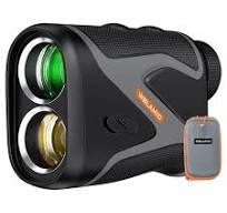 Telémetro de golf de 1100 yardas con pendiente, buscador láser WBLAMIC para  golf y caza con vibración de bloqueo de asta de bandera, aumento 6X, ...