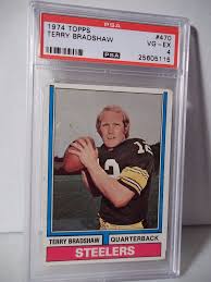 We did not find results for: 1974 Topps Terry Bradshaw Psa Graded Vg Ex 4 Football Card 470 Nfl Collectible Pittsburg Pittsburgh Steelers Funny Football Cards Pittsburgh Steelers Clothes