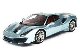 The ferrari 488 pista was designed by flavio manzoni, and in 2016 it won the red dot best of the best award for product design. Ferrari 488 Pista Spider Roof Closed Metal Light Blue With Case Diecast Car Hobbysearch Diecast Car Store