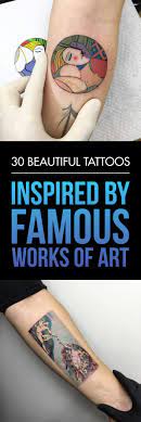 Art history inspired tattoos while art is most definitely subjective, the beauty and cultural significance of the most amazing pieces of artwork ever made transcend the artists who created them. 30 Beautiful Tattoos Inspired By Famous Works Of Art Tattooblend