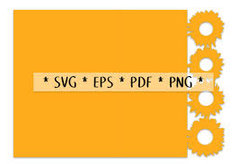 Download Sunflower Lace Edged Card Svg Cut File Graphic By Nic Squirrell Creative Fabrica SVG Cut Files