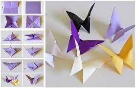 Diy Simple Paper Craft Step By Step Tutorials For Kids Kidpid Origami Easy Easy Paper Crafts Origami Butterfly Tutorial