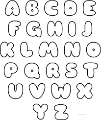 This bubble writing alphabet pack features fun posters to decorate the classroom with and reinforce the letters of the english alphabet. Large Bubble Letter Stencils Free Printable Lettering To Lettering Alphabet Lettering Fonts Lettering Alphabet Fonts