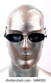 Silver Mannequin Cool Guy Sun Glasses Stock Photo 3484207