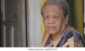 Old Women Waiting Something Purwakartajawabarat June Stock Photo 2320175719 