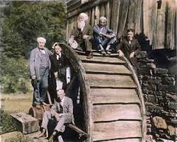 Amazon.com: Edison & Friends 1918 Nthomas A Edison And Friends On A Camping  Trip At An Old Grist Mill In West Virginia Left To Right Are Edison Harvey  S Firestone Jr John