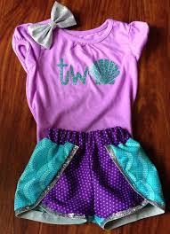 Birthday Outfits For 17 Year Olds Girl 2nd Second Birthday Shirt Purple Aqua Mermaid Birthday Outfit Two Year Old Girl Birthd Mermaid Birthday Outfit Birthday Girl Outfit Girl Birthday Themes