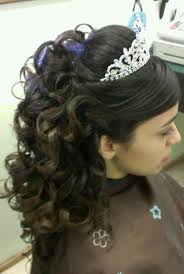 Thick, bouncy, voluminous hair will do wonders for your confidence! Quincenera Curls Updo Style Quince Hairstyles Sweet 16 Hairstyles Hair Styles