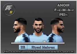 This face can be used for pro evolution socce. Ultigamerz Pes 6 Riyad Mahrez Manchester City Face 2019