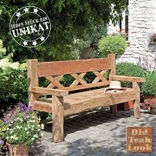 Gartenbank Aus Recyceltem Teakholz Holzbank Garten Wohnen Und Garten Und Gartenbank Selber Bauen