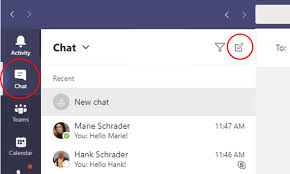 New Location Of Chat Button In Teams Lync Se