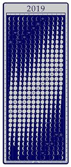 celestial products moon calendar 2019 lunar phases moonlight